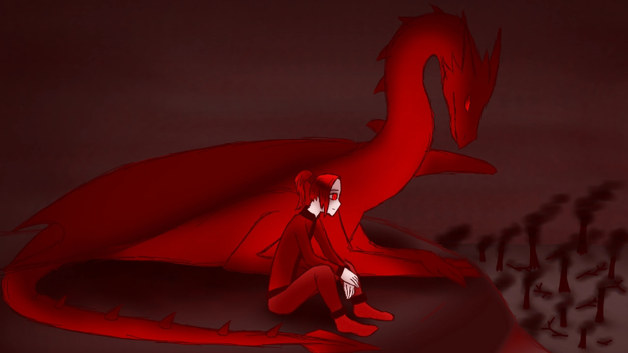 It is all gone now #colorweek #redchallenge #dragon #human #red