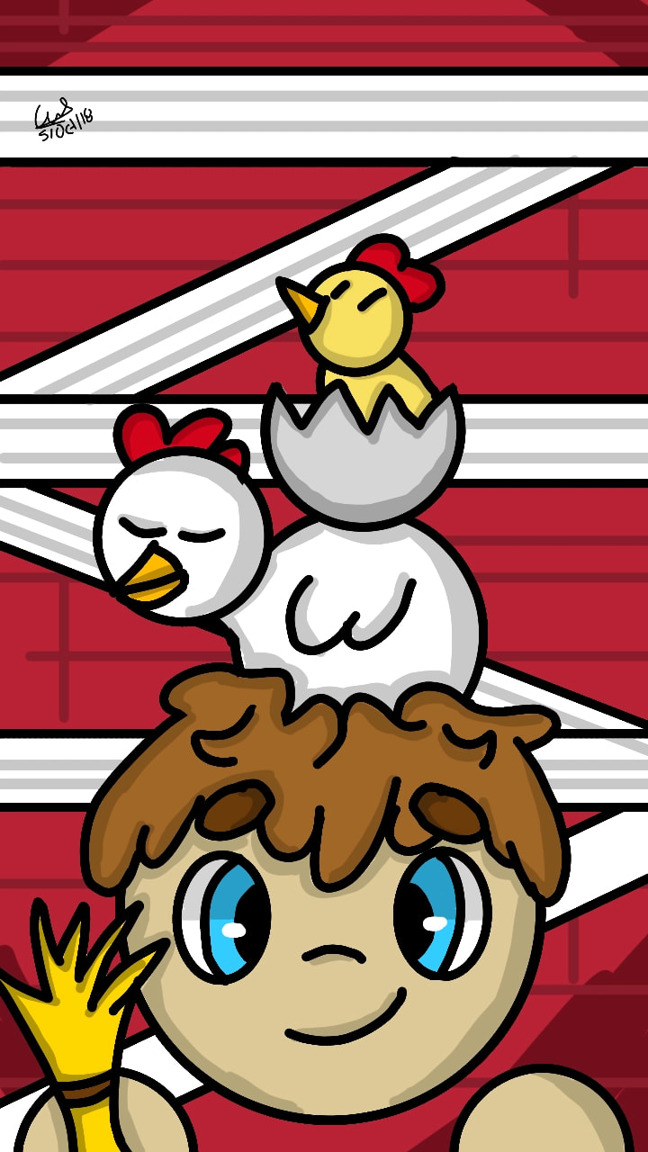 Que bonitos los #chicken que están en mi cabeza, en un bello granero para el #inktober2018, donde hay muchos animales y la semana que se ha ido volando pero aún continúa el #inktober Speed Paint en mi canal de Youtube: UriSan_14