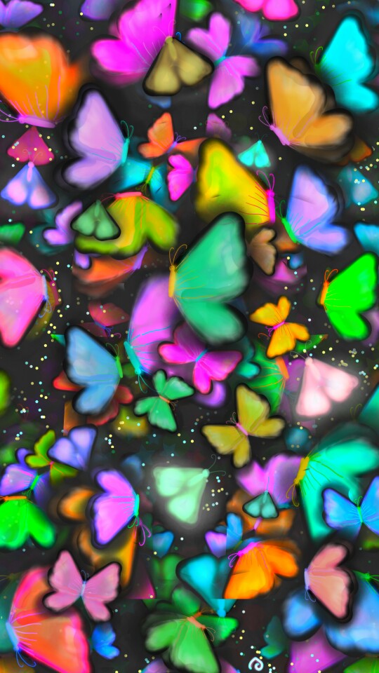 Butterfly Kisses. Going to be MIA for a few days guys, will upload whenever I can #googleplay #fridayswithsketch don't think it would be selected, wanted to participate anyways, so tagging some of my sketch-made colorful ones to the game.😘 Colorblast!