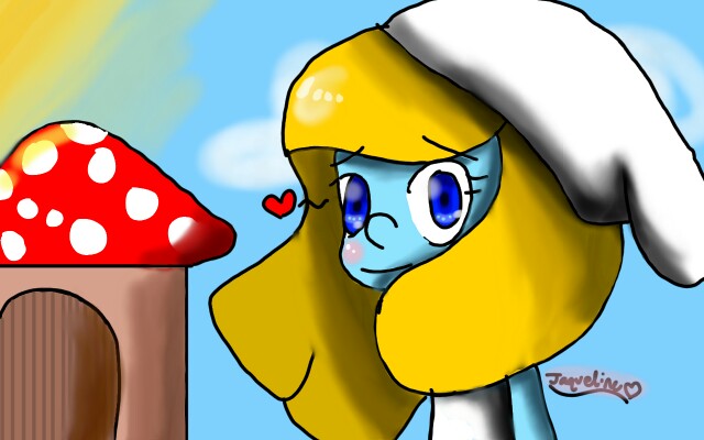 #Smurf #smurfette  this is one of my favorite characters in smurf ghis took me 1 day and 2 hours i put alot of shading as you can see, any ways any art request? :3 have a great day #Teamsmurfs