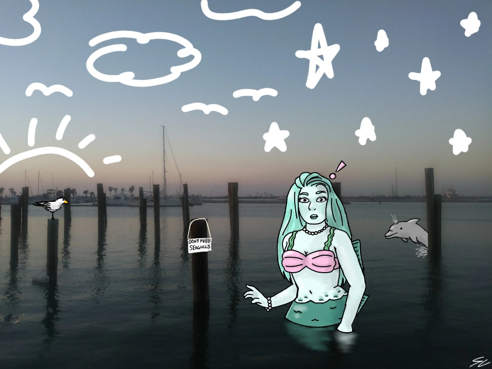 GUYS!!! I FOUND A MERMAID! #fridayswithsketch #drawyourphoto #mermaid (Thank you so much for my 4th feature!!!)
