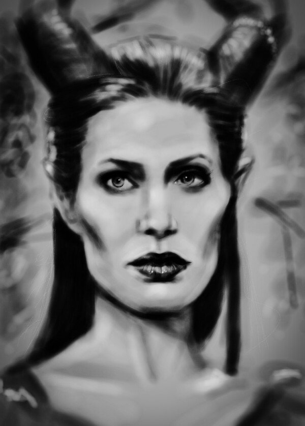Throwback Thursday my sketch of Maleficent 