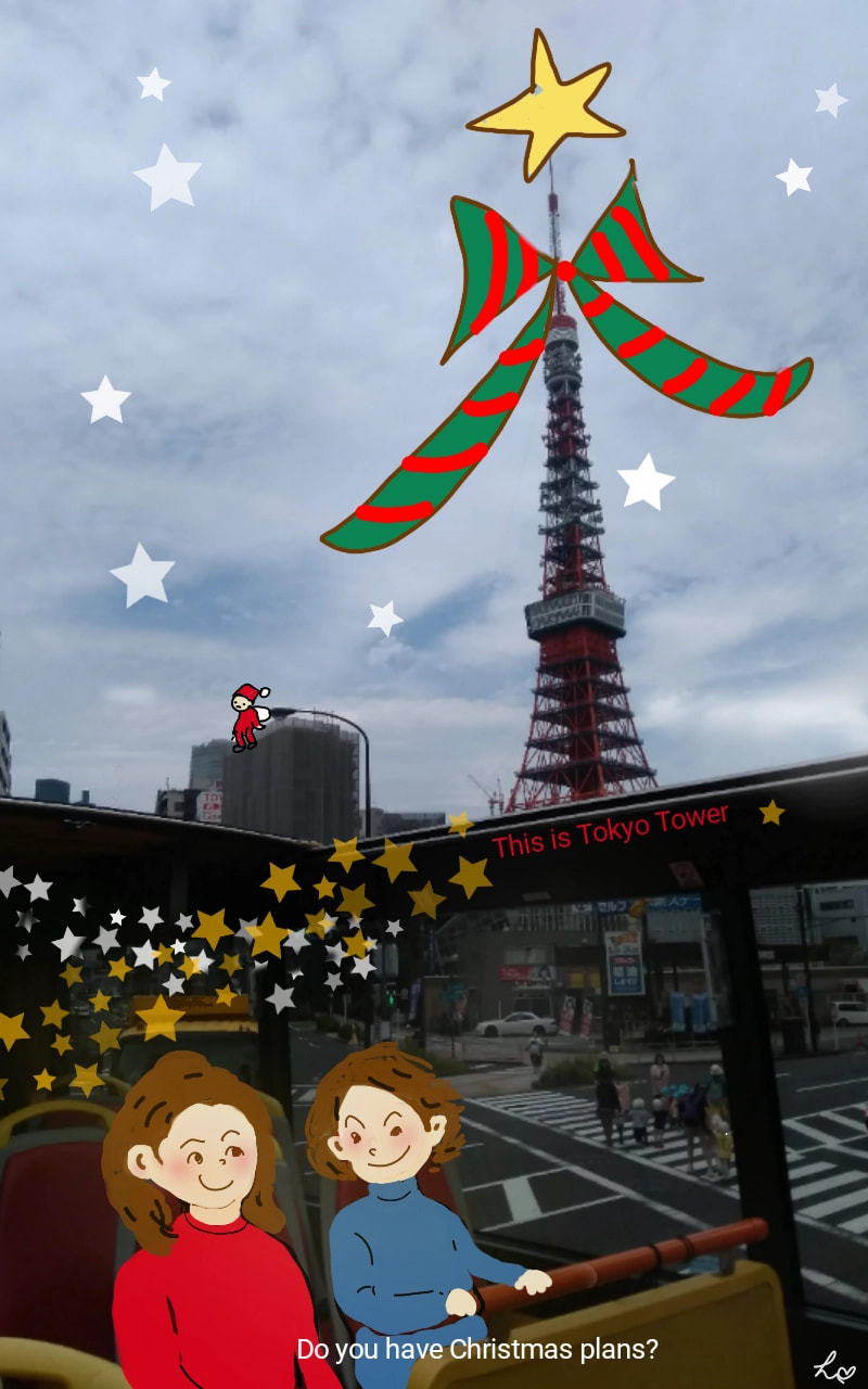 Tokyo tourism   クリスマスまで、あと5日　#sonysketch #PhotoChallenge #fridayswithsketch #photo #Cristmas #doodle