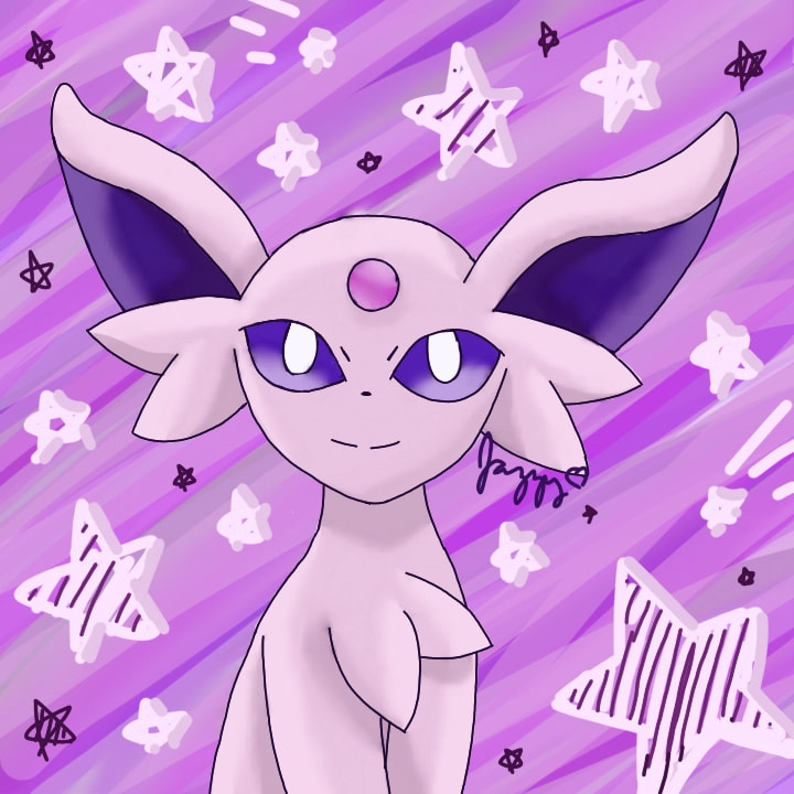 #purplechallenge #purple #colorweek #fridayswithsketch #espeon This is luv for Espeon, since I have a soft spot for all the eeveelutions! Welp hope you enjoy it!