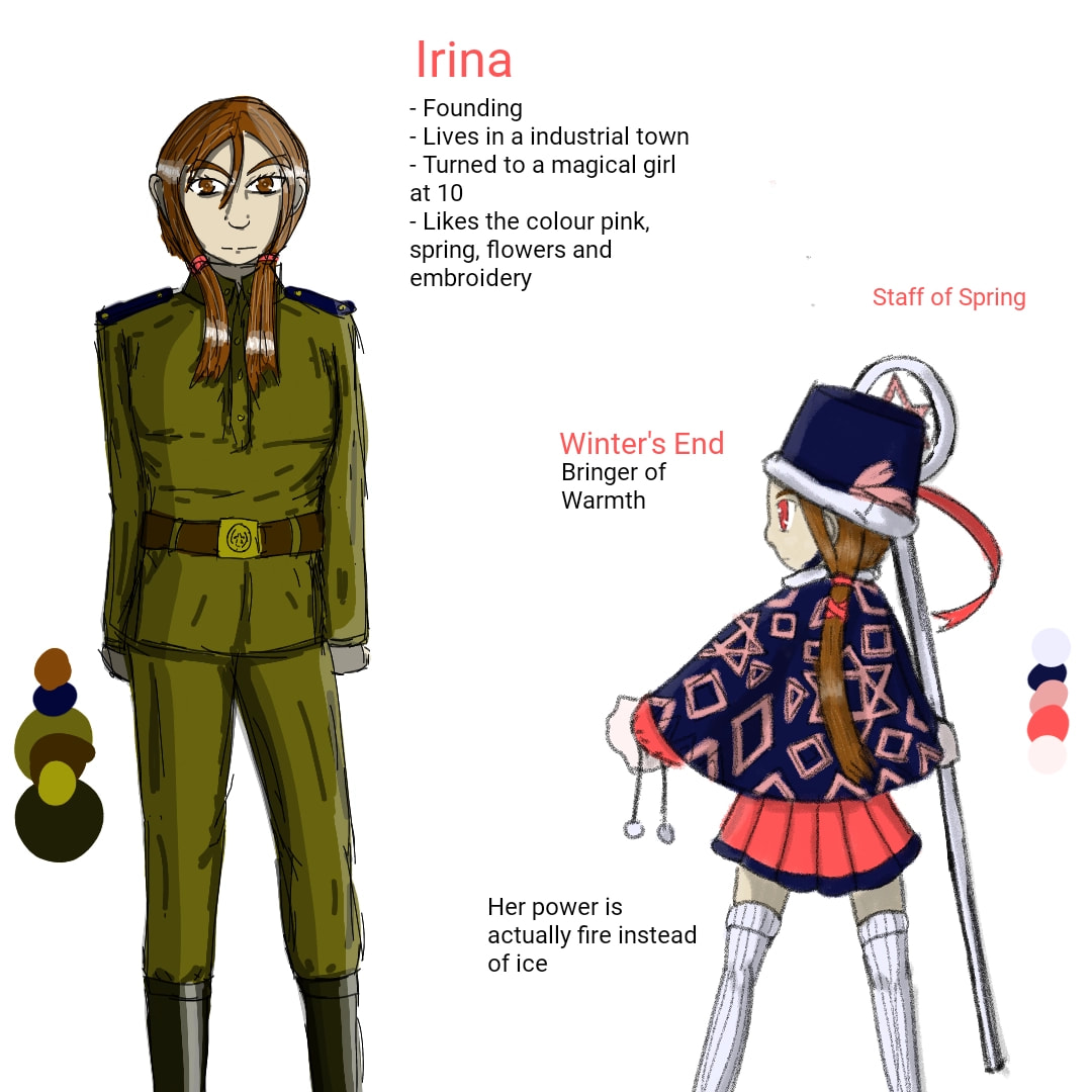 Feel free to literally adopt her. #Adoptable #myadoptable #oc #magicalgirl #anime #uniform #soviet If I were to devalop her backstory further, she dies at the end of WW2
