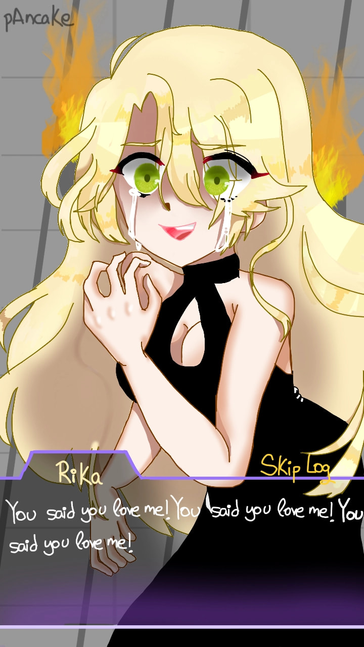 No filters ;) #Rika #mysticmessenger #fridayswithsketch #darkchallenge Rika is featured! Omg :'D [100% sketch haha] (work duration: 2 hours) wtf, 500 likes, Sketch is gOd haha. But thanks for the support :) and 800, I'm happy :D