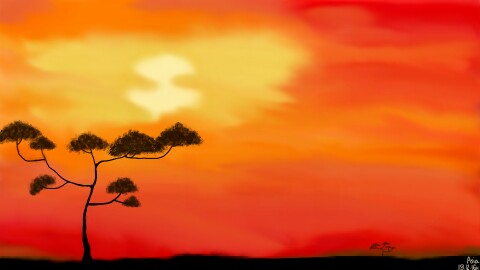 #Savanna #Tree #Sun