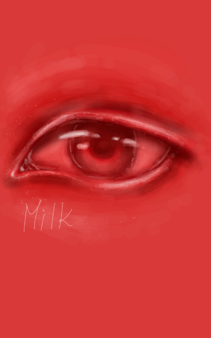 A lil eye doodle #redchallenge #colorweek #eye #doodle