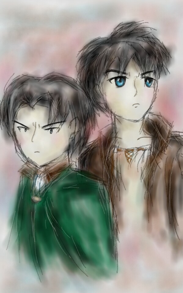 Eren and Levi- Request from CrayGirlForever. Reposting this