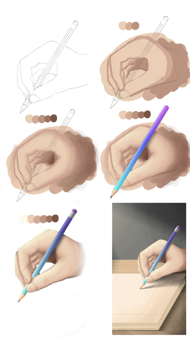 #fridayswithsketch #tutorial #handtutorial Thanks a lot for  featured :) Now you can download and use my tutorial! WOW thanks +1000 likes ≧▽≦ (edit: 1200 likes!!)