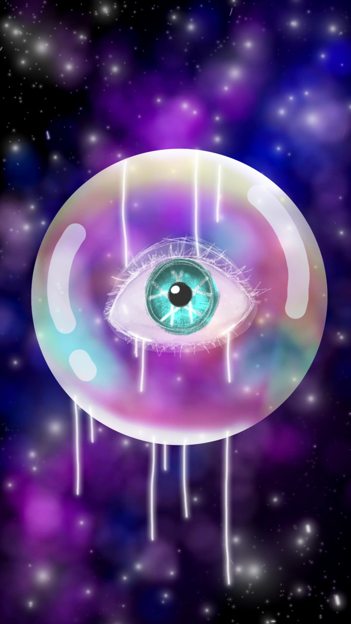 #abstractchallenge #fridayswithsketch #eye #bubble #space beauty can come from pain.
