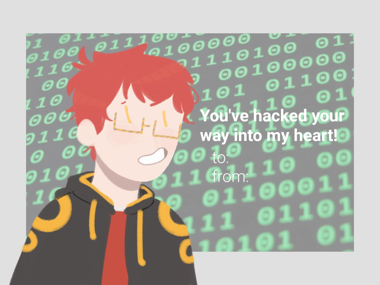 I made another one with the boi #valentinechallenge #mysticmessenger #707 #saeyoung #luciel