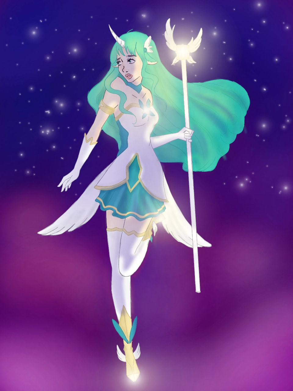 Edit: someone stole this art already. Link in comments. Star Guardian Soraka from League of Legends! #100PercentSketch #fridayswithsketch #gamechallenge  ‪@sonysketch‬