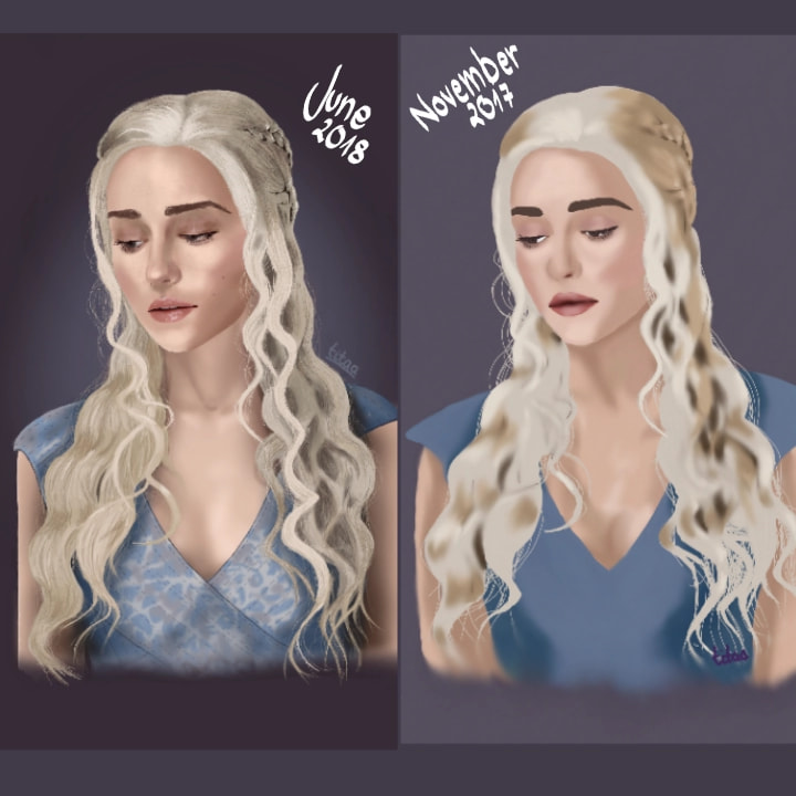 #progress from 7 months of hard work 😍😅  #redraw #gameofthrones #RecreateChallenge  #fridayswithsketch edit: thank you soo much for feature 😍😍😭