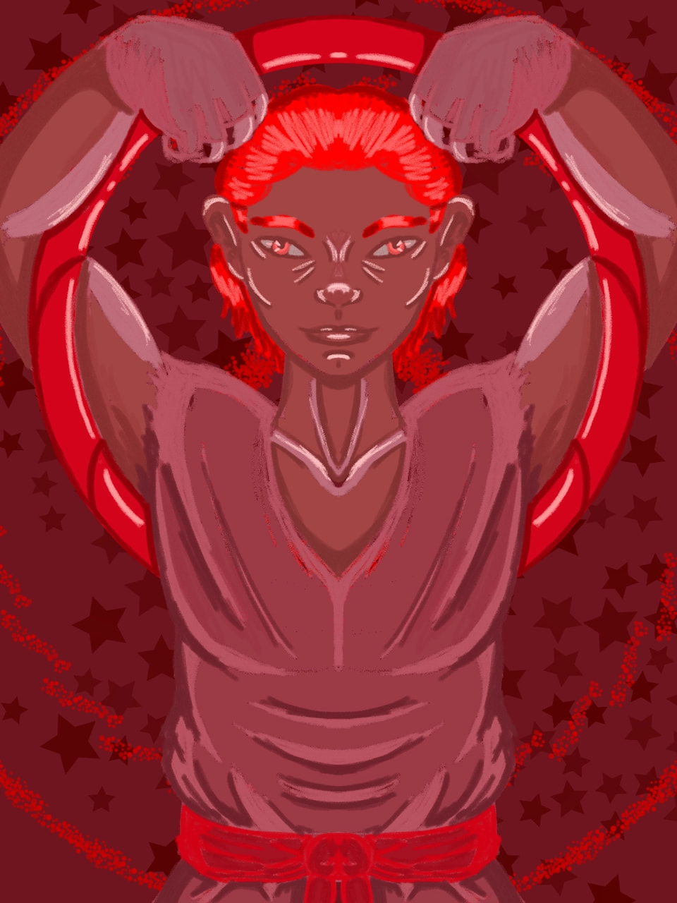 #Redchallenge #colorweek #male #sonysketch umm whatever. Started drawing and this came out, so dunno!