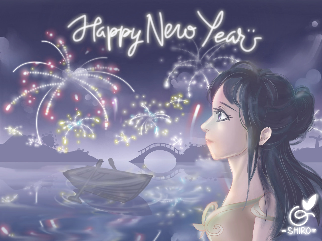 HAPPY NEW YEAR GUYS! my wish for 2019 are to improving my art :') and to be happy always #newyear #newyear2019 #fridaywithsketch #my2019wish #fireworks #lake #Reflection #reflections#featured#HappyNewYear #HNY XD thanks for the feature