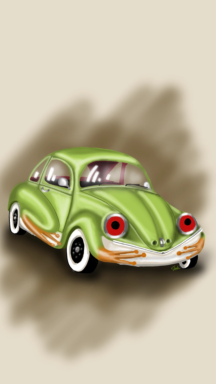 I called this frogwagen 😃 #fridayswithsketch #FusionChallenge #car