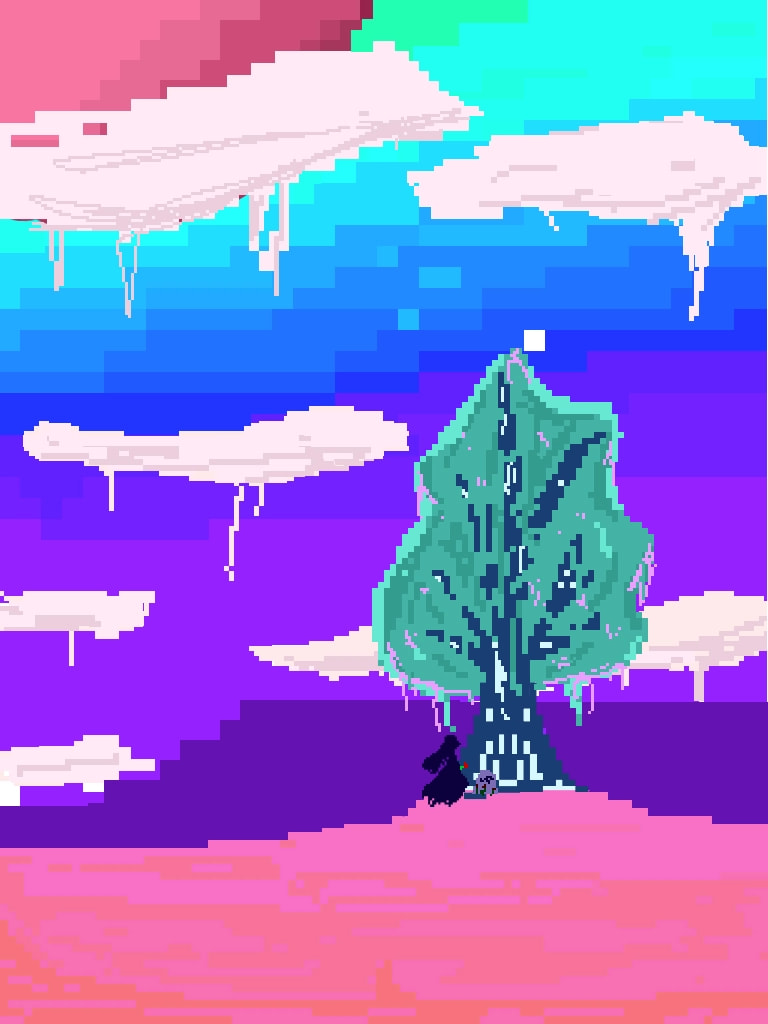 #fridayswithsketch #PixelChallenge mystical tree #fantasy thxx for featuring me this is my first time ever being featured owo thx