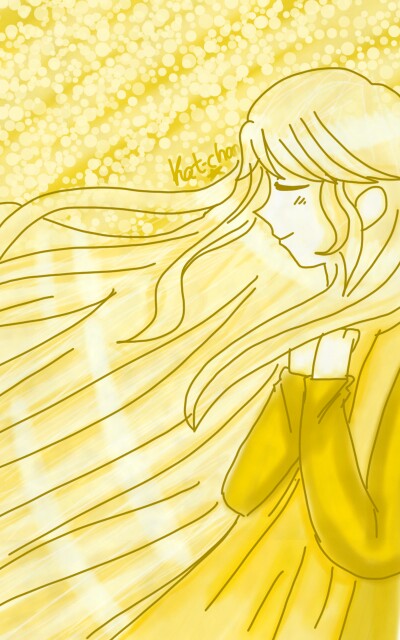 #yellowchallenge #colorweek My first sketch!^^ I really hope that you like it!💞