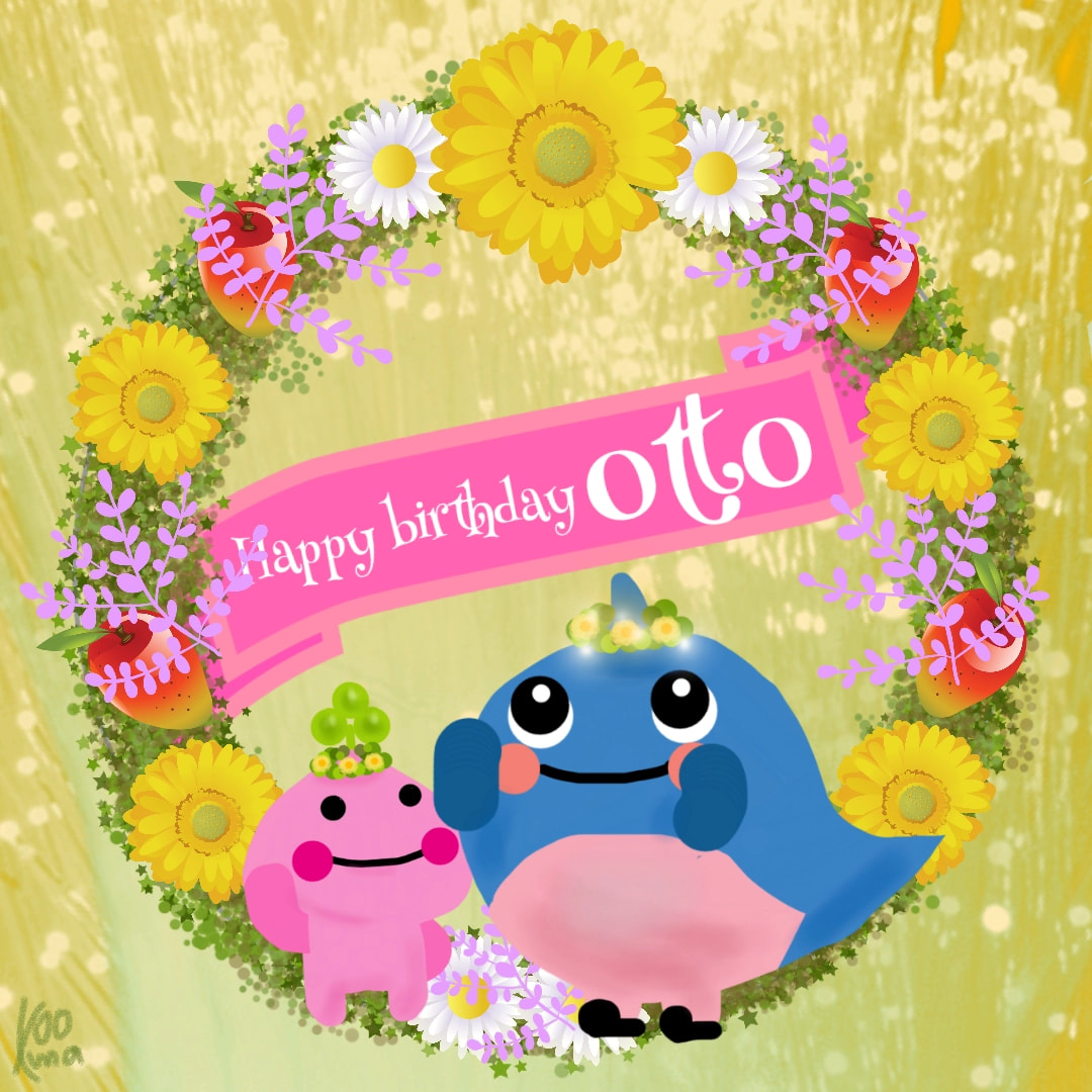 Happy birthday👑 #ottosbirthday #minichallenge #stickers #otto  myOC#ピンキー も入れたった😁