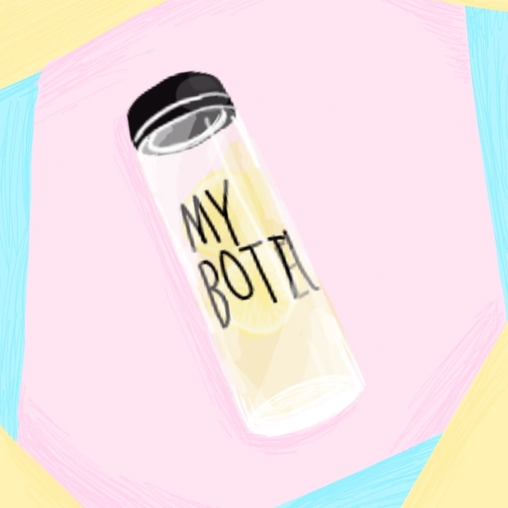 #pastel #lemonade #lemon #bottle #inktober #Inktober2018