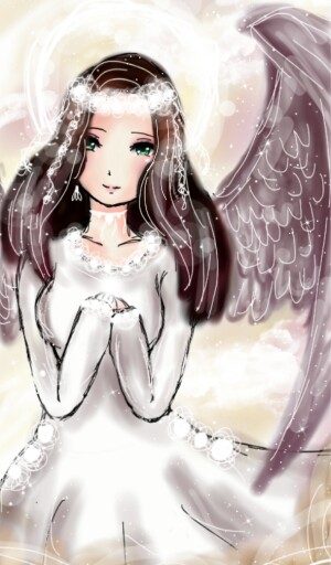 💖Fast sketch for my BFF ‪@Helena_ev‬ I draw you as Angel because you are Angel with big heart💖💗💖 #myocgifttoyou #fridayswithsketch #girl #angel💖