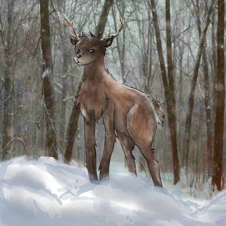 This is my first time drawing a Buck so I hope it's good enough for the challenge.Hah~my hand is tired. ‪@sonysketch‬ #fridayswithsketch #wintercreature #winter #Animal