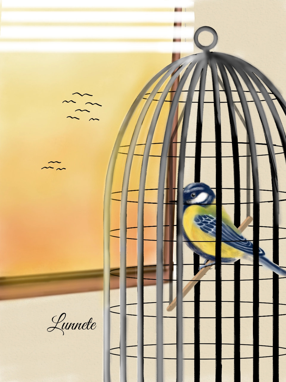 Day 11. I dont like seeing birds in cages. #inktober #inktober2018 #lunytober2018 #cruel #100PercentSketch #bird #cage