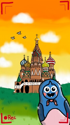 #ottosvacation done!! Went to the Red Square in Moscow! !he had fun there and even made a video!!:♡ #fridayswithsketch  ‪@sonysketch‬ #vitykittycat