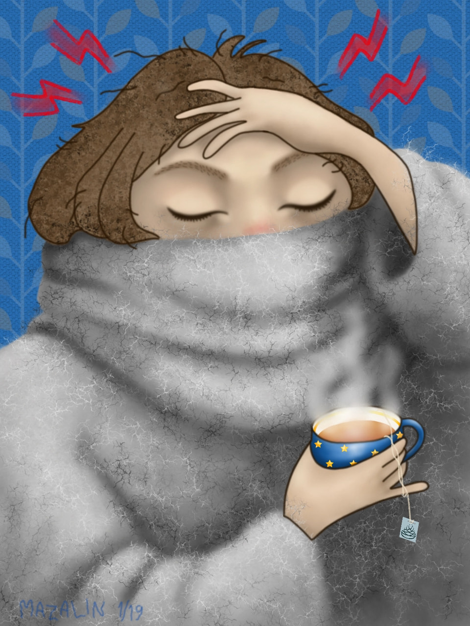 When you catch a cold there is no better medicine than a cup of hot tea (and maybe some painkillers). And at this time of the year you can find the flu lurking behind every corner 😷 #fridayswithsketch #hotorcold