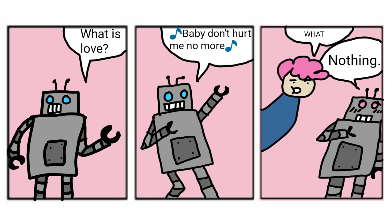 The robot now knows what is "love" #mycomic #fridayswithsketch #love