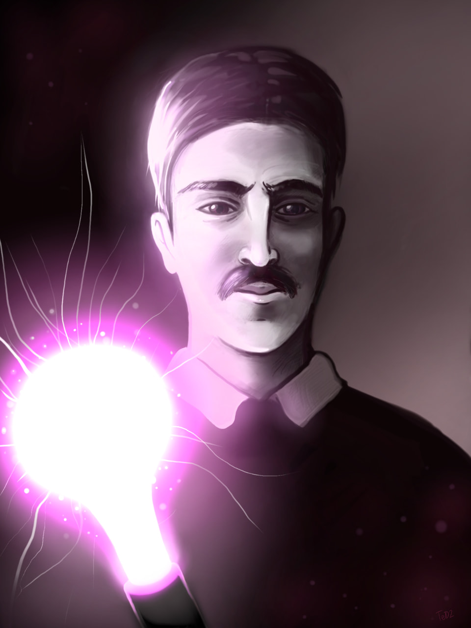 Hey ‪@sonysketch‬ ! This is my work on #fridayswithsketch  #portraitchallenge and yes it is Nikolа Tesla\ это Никола Тесла