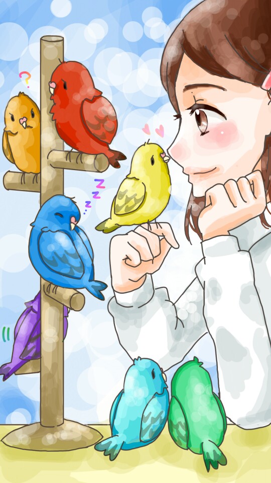 I love birds💜 they're very cute!!!#bird #fridayswithsketch #googleplay #sketch