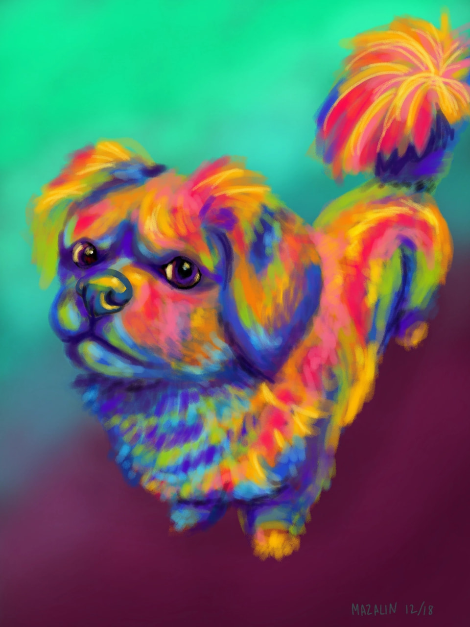 Another one for #manycolors challenge! #dog #fridayswithsketch
