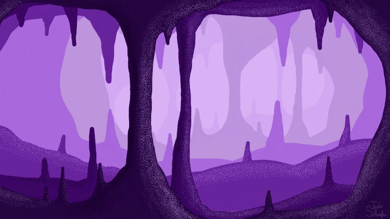 A #deep purple cave. #Inktober2017 #inktober #fridayswithsketch ‪@sonysketch‬