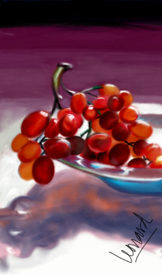 Grapes #stilllife #grape #plate