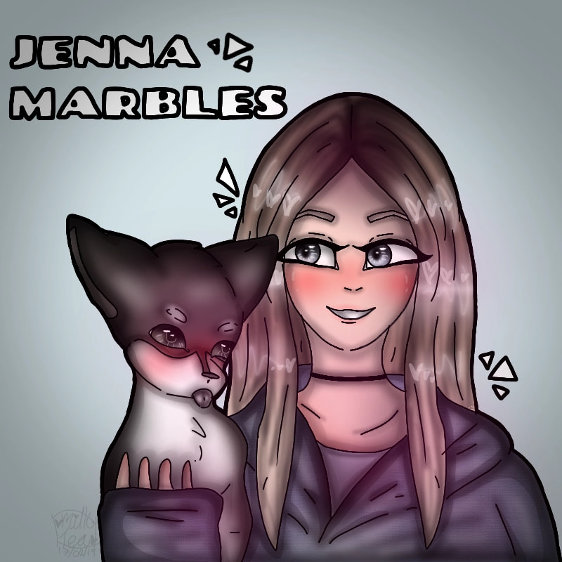 ||● This was fun to do actually! QuQ I love Jenna's vids, they always make me smile <3 (I will delete comments that have too many negative things in them) edit: tysm for the feature! <3 💕 #jennamarbles #youtubefanart #fridayswithsketch #yorkiedorkie ●||