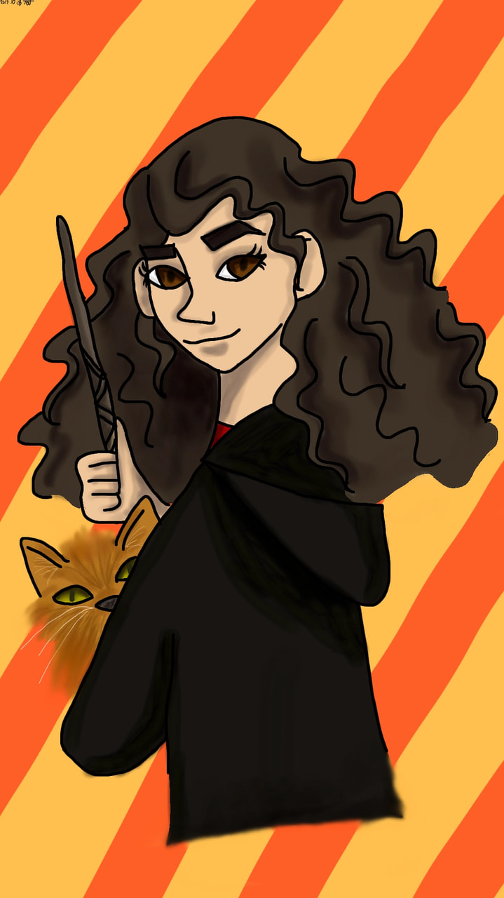 #HermioneGranger #Hermione #crookshanks #Gryffindor #HarryPotter #witch #cat #girl #myfavcelebrity #sonysketch ‪ #fridayswithsketch + Thank you for featuring my sketch ‪@sonysketch‬ 💕