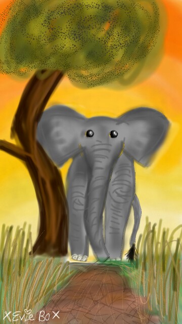 An African elephant on the savanna 🐘🌲 #lifeonland #smallsmurfsbiggoals #teamsmurfs #savanna #elephant