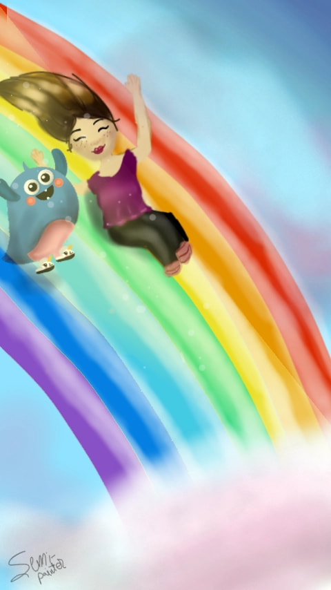 What about sliding on a rainbow? It would be amazing especially with Otto!! #Ottoday #fridayswithsketch EDIT: FEATURED AGAIN ?? Tysm guys😭💖💖