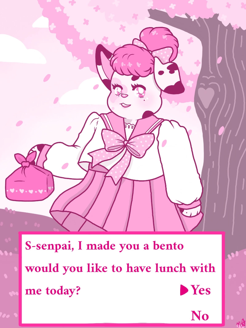 I been really wanting to do one of the #fridayswithsketch so I figured why not now lol. #onecolor #pastel #cute #kawaii #Furry #FurryOC #datingsim #100PercentSketch
