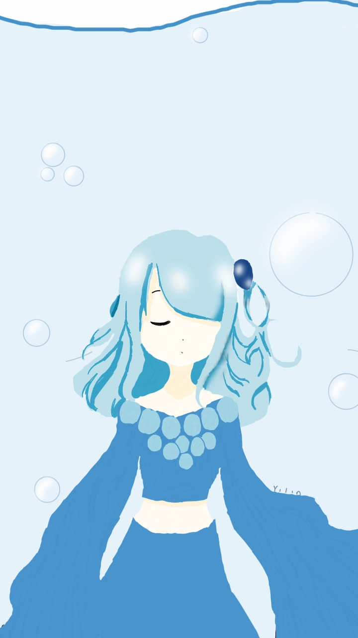 #water #girl #fridayswithsketch #myelement ‪@sonysketch‬ a bit late. New #OC Coral