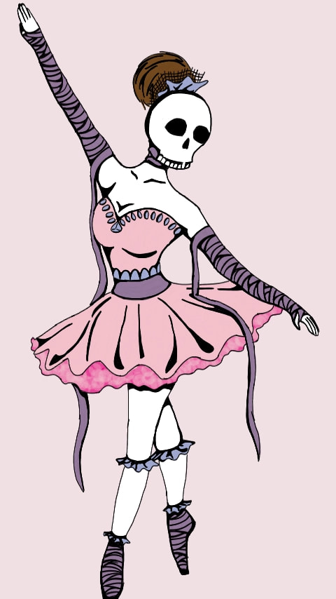 #ballerina #skeleton #fridayswithsketch #dancechallenge