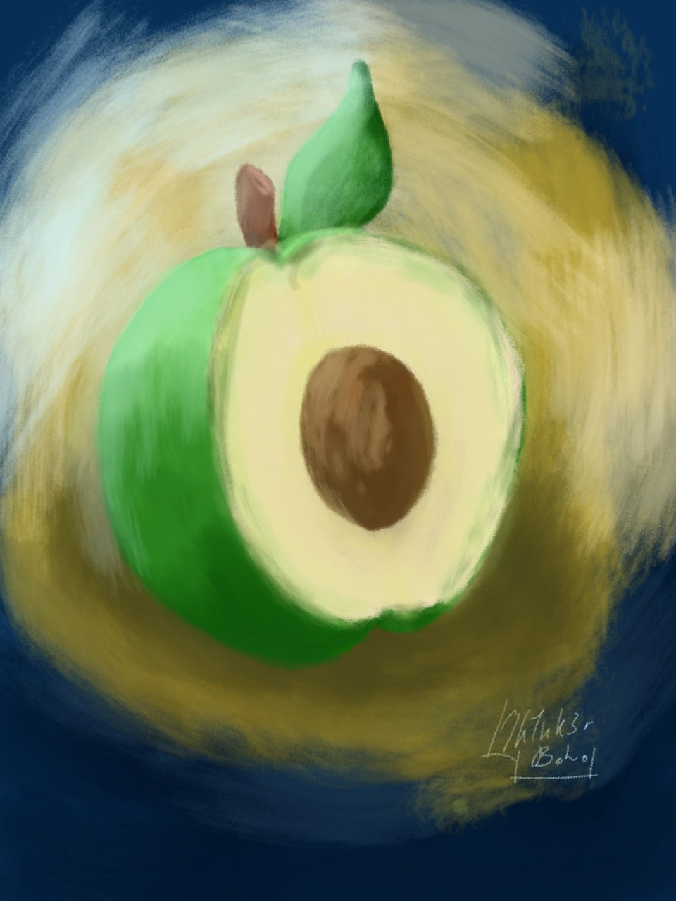 Its an 'avocado'.... Thanks. Ok its an applcado fre,,,sha va ca do #fridayswithsketch #FusionChallenge. Edit: guys... Guys thank you so much for the likes! Make sure y'all check out my profile!