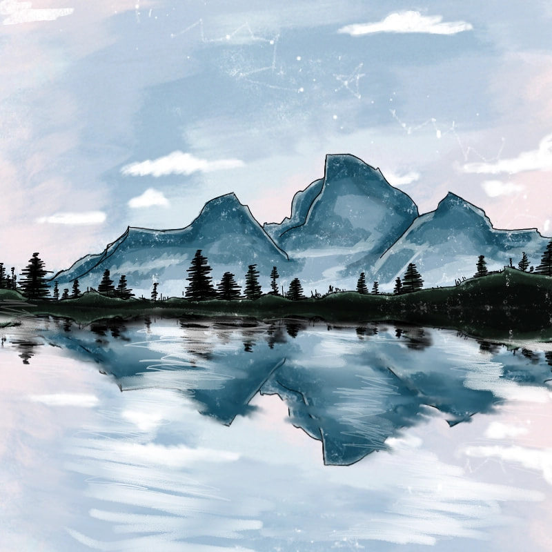 I FIXED IT #naturechallenge #fridayswithsketch #sonysketch #landscape #mountains #reflection ‪@sonysketch‬ AAA TYSM FOR THE FEATURE ♡♡♡♡♡♡