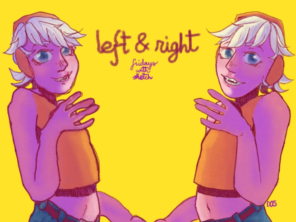 So here it is my part for the #LeftAndRight challenge on #fridayswithsketch! I thought that the left side would came out amorphous but it's not that bad jskksj #Ö #shook #100PercentSketch