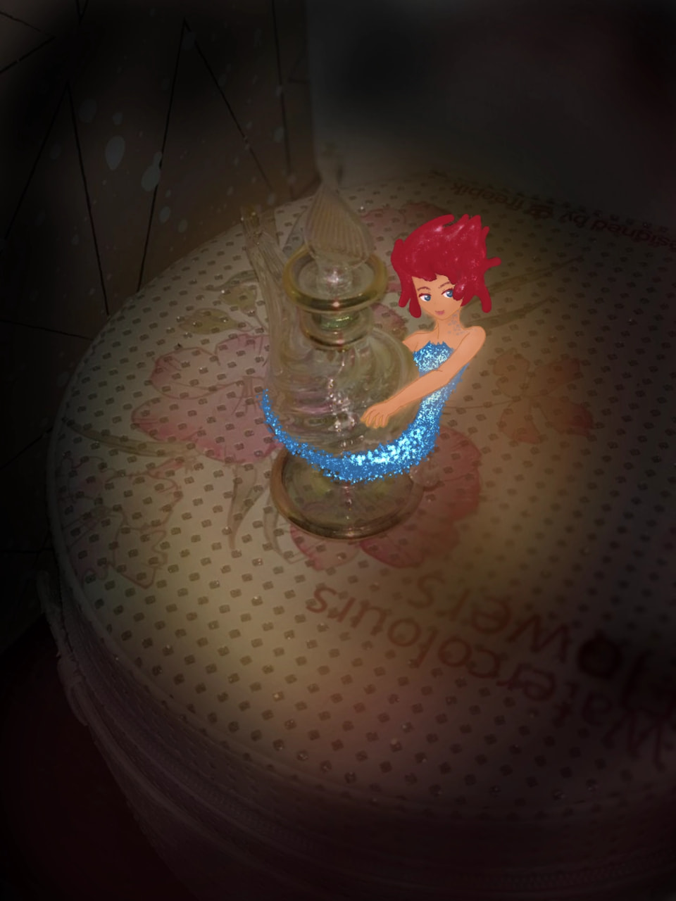 I found this little fairy in my room^^💙💙  ‪@sonysketch‬ #PhotoChallenge #fridayswithsketch ‪#sLetcher910 #digitalart #fairy #Blue