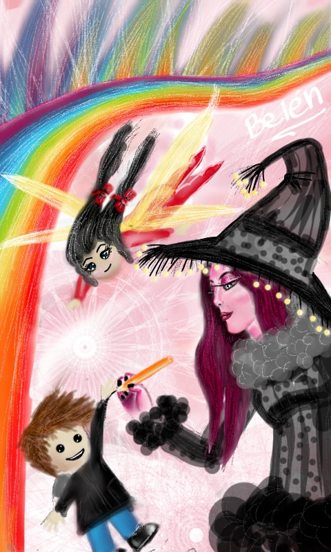 1° #abstractchallenge #fridayswithsketch #sonysketch #girl #fantasy #rainbowchallenge See in my profile the fusion of the 3 drawings! Vean en mi perfil la fusion de los 3 dibujos! ♥♥