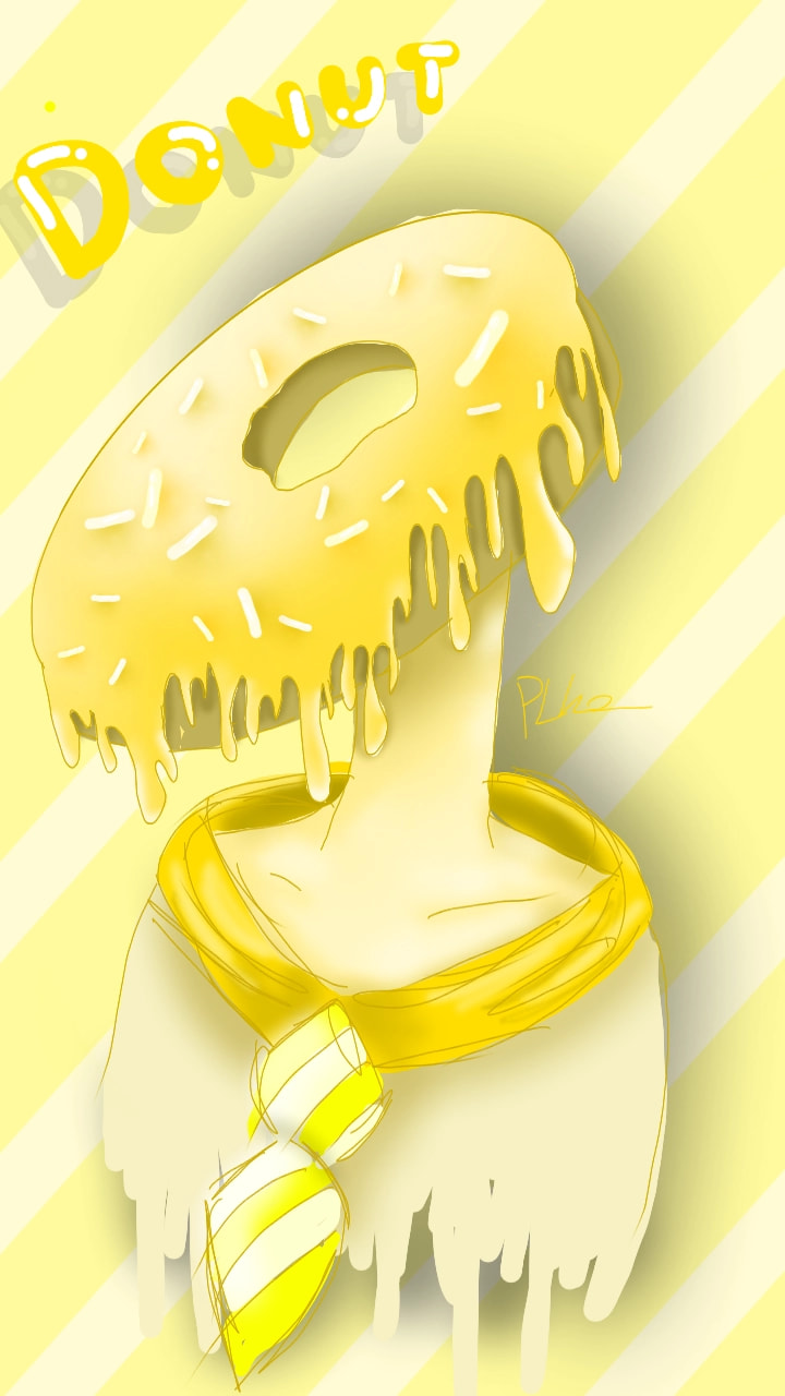 #yellowchallenge #colorweek. My yellow DONUT💛💛💛💛 I LOVE DONUT 💛💛💛💛        🍩 #donut #PLkaSonySketch