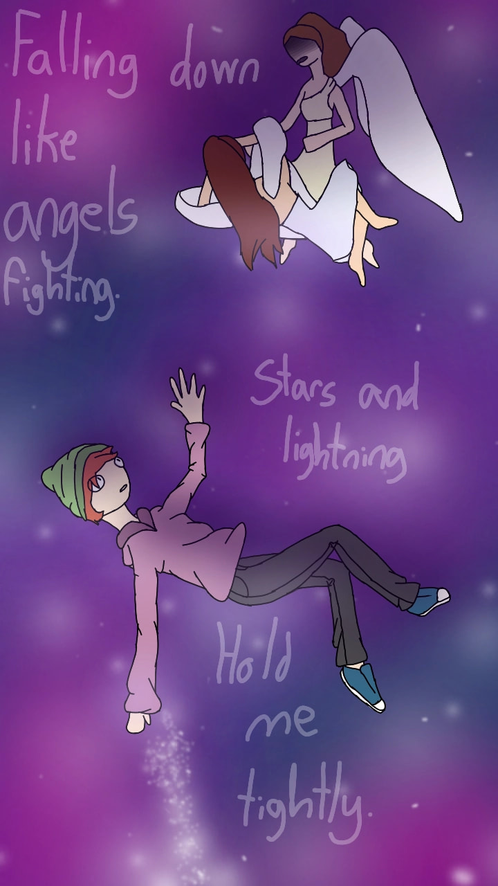 "Falling down like angels fighting. Stars and lightning, hold me tightly." Hazel, by Cavetown. #fridayswithsketch #MusicChallenge